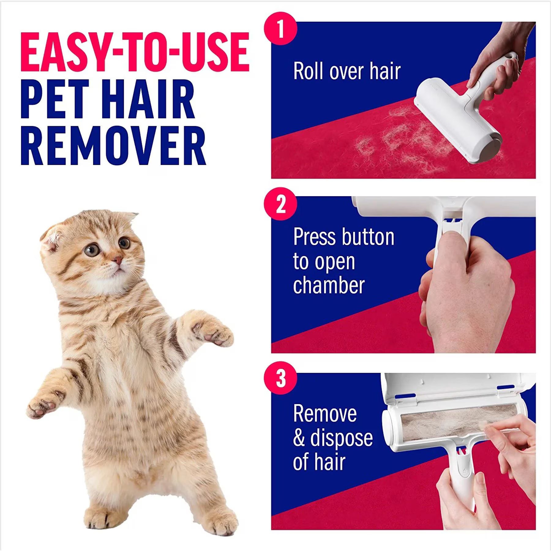 Reusable Pet Hair Remover Roller